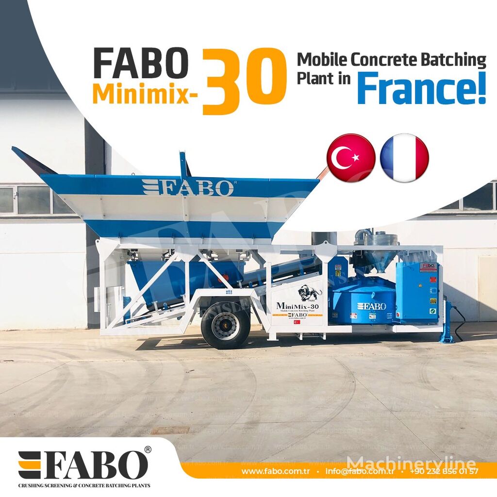 new FABO Minimix-30 Mobilnyy Kompaktnyy Betonnyy Zavod concrete plant