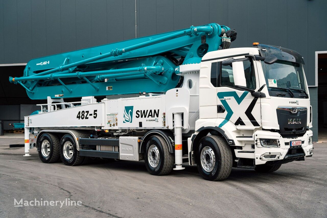 new SWAN RZ-48.5/125-XB ( 48m ) Euromix MTP Z-48.5/125-XArme 5 on chassis MAN TGS 35.510 concrete pump