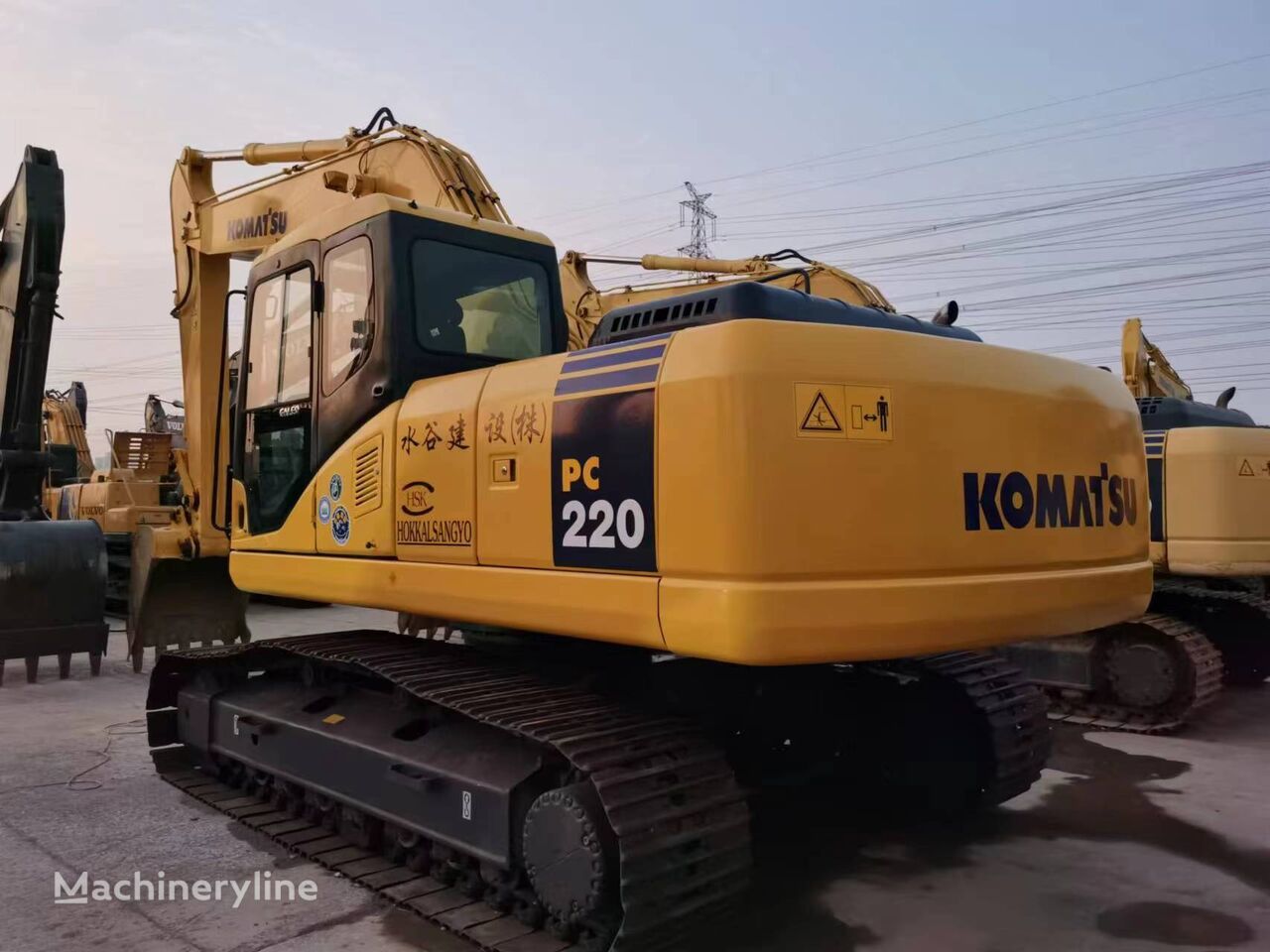 Komatsu PC220LC-7 tracked excavator