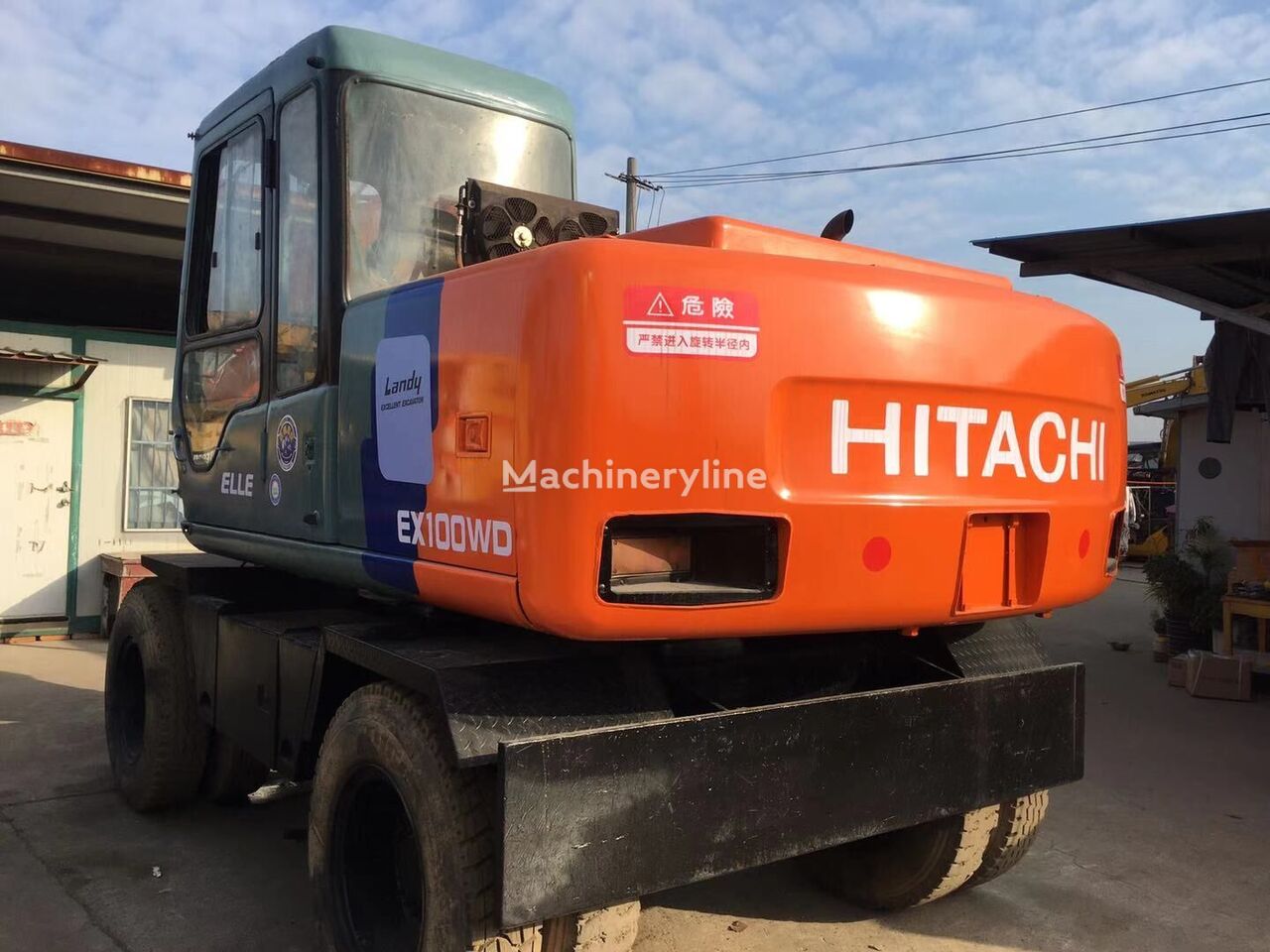 HITACHI ex120-3 wheel excavator