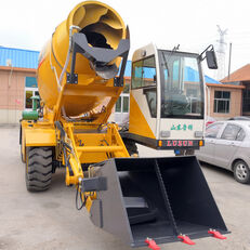 new LUZUN selfloading concrete mixer wheel excavator