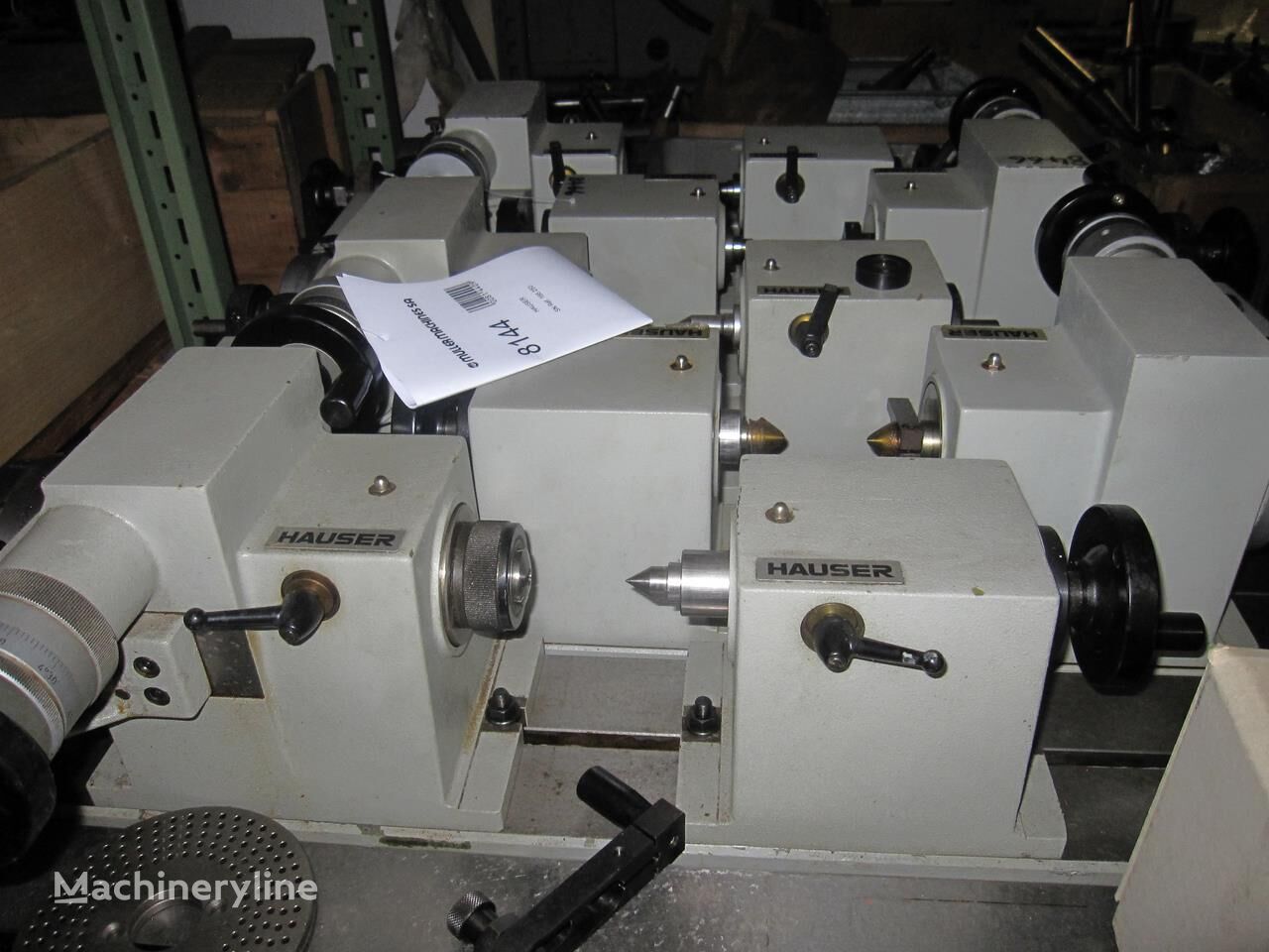 Dividing attachment with Tailstock HAUSER for metalworking machinery